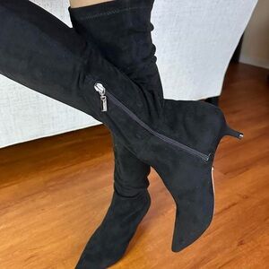 SCHUTZ Black Over-the-Knee Boots